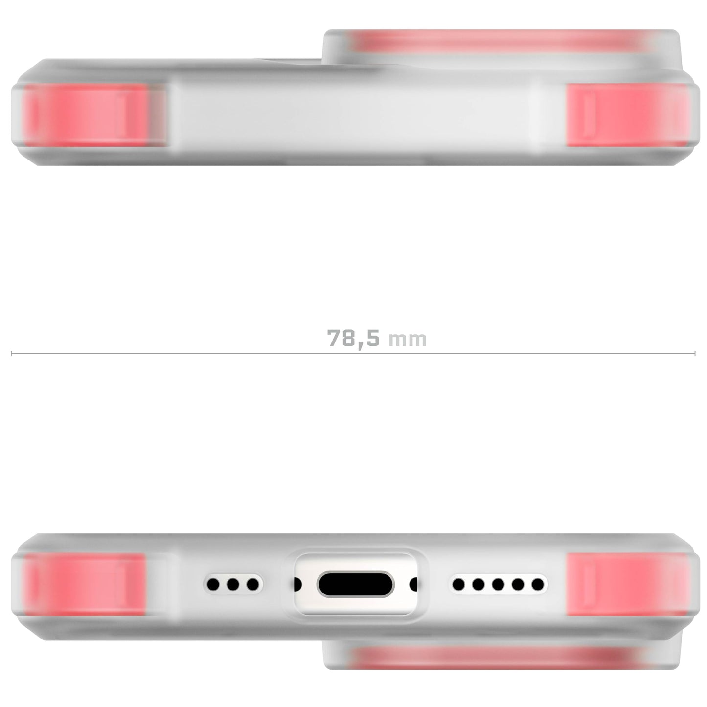 Ghostek - Funda transparente para iPhone 15, compatible con Apple MagSafe, Silicone Fusion, funda delgada a prueba de golpes (6.1 pulgadas, transparente)