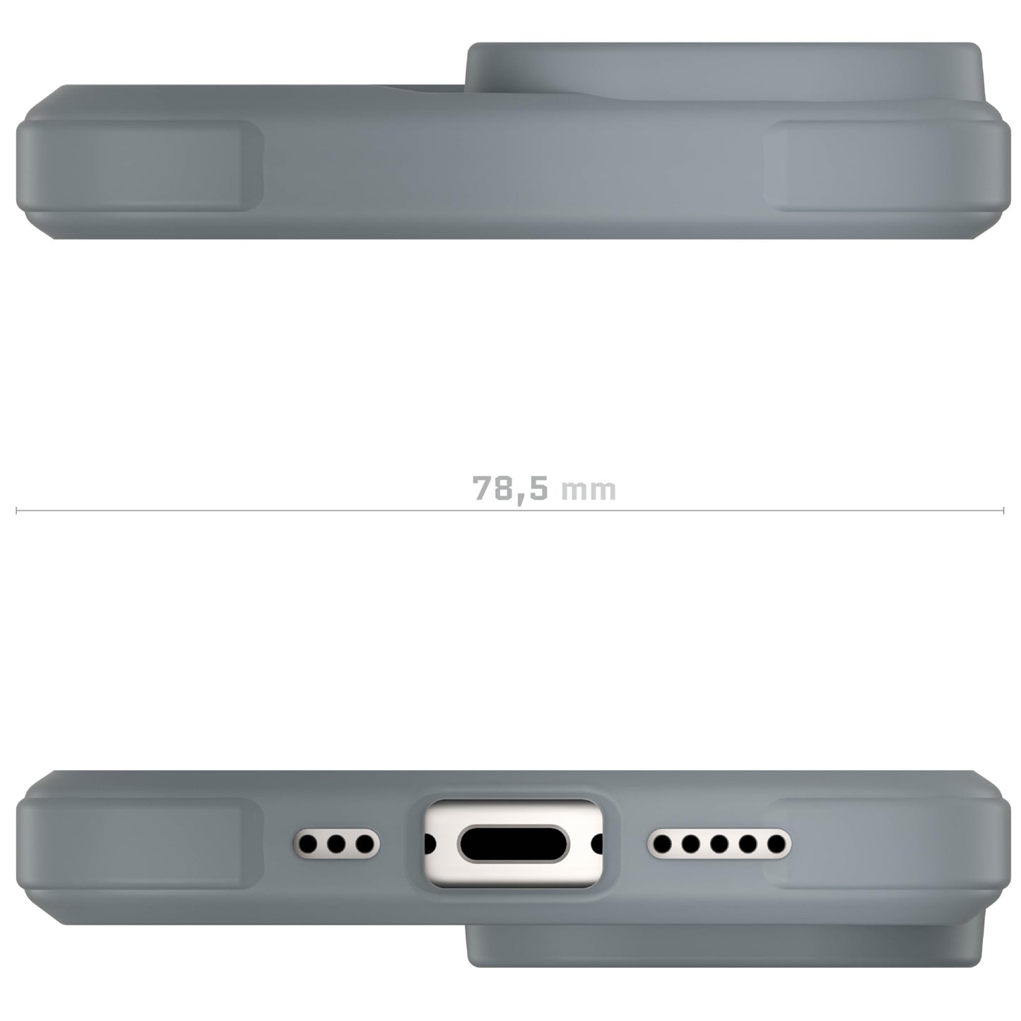 Ghostek - Funda transparente para iPhone 15, compatible con Apple MagSafe, Silicone Fusion, funda delgada a prueba de golpes (6.1 pulgadas, transparente)