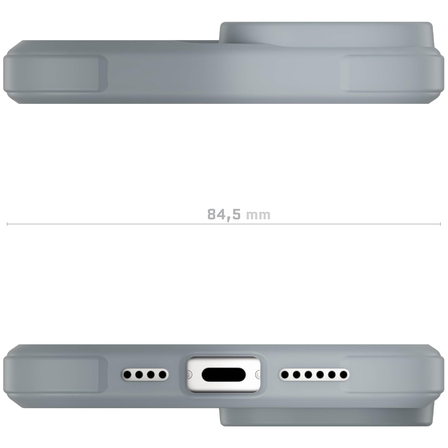 Ghostek - Funda transparente para iPhone 15, compatible con Apple MagSafe, Silicone Fusion, funda delgada a prueba de golpes (6.1 pulgadas, transparente)