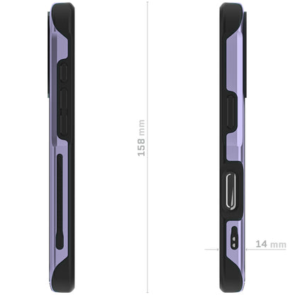 Ghostek . Funda Atomic para iPhone 16 Pro MAX Aluminio Negra Transp MagSafe