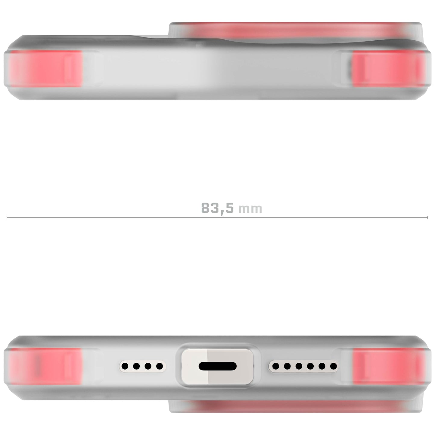 Ghostek - Funda transparente para iPhone 15, compatible con Apple MagSafe, Silicone Fusion, funda delgada a prueba de golpes (6.1 pulgadas, transparente)