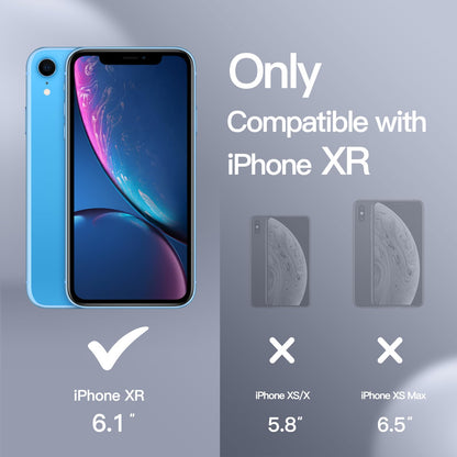 Funda de Silicona para iPhone XR, 6,1", Sedoso-Tacto Suave, Cubierta a Prueba de Golpes con Forro de Microfibra (Negro)