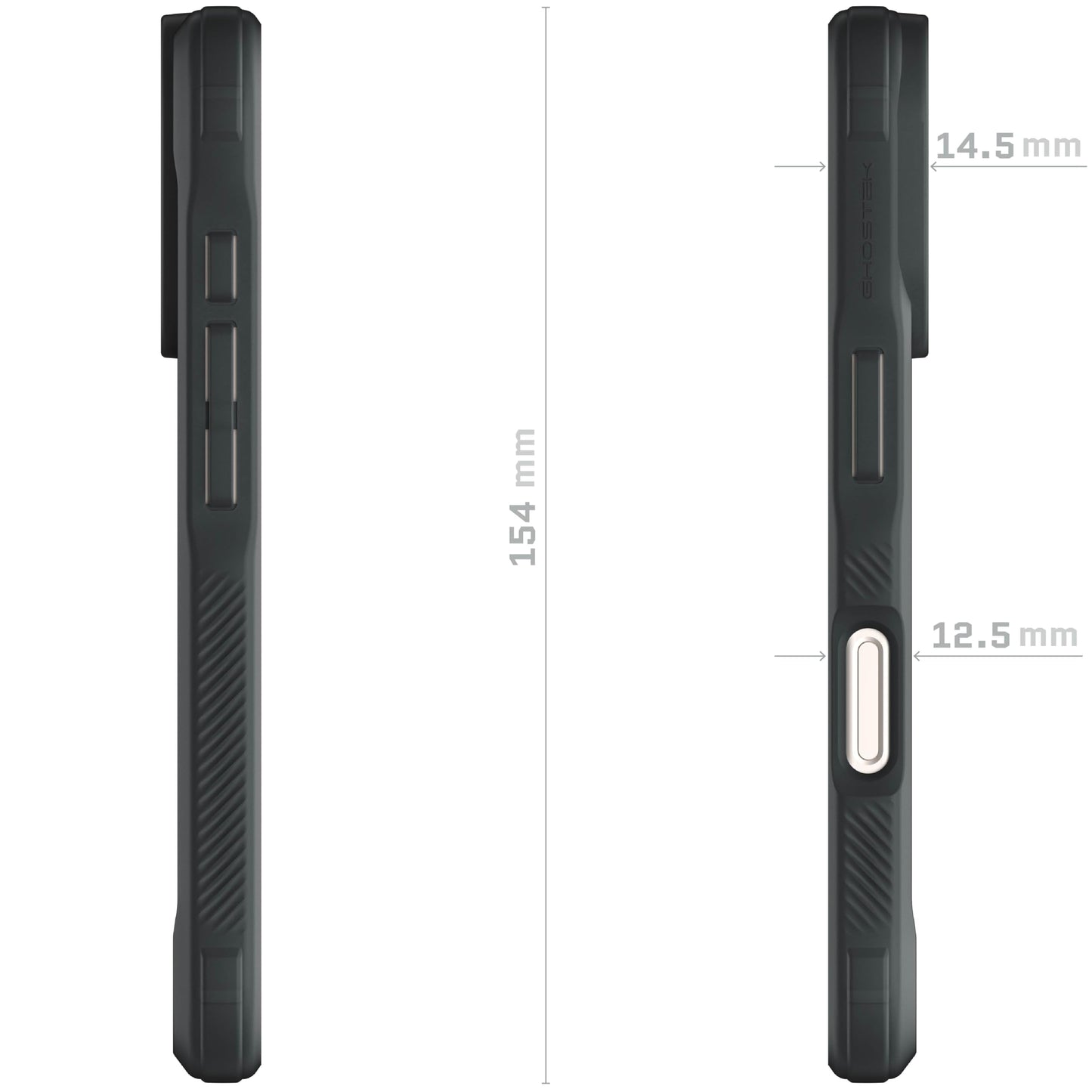 Ghostek . Funda Covert para iPhone 16 Transp Humo con MagSafe