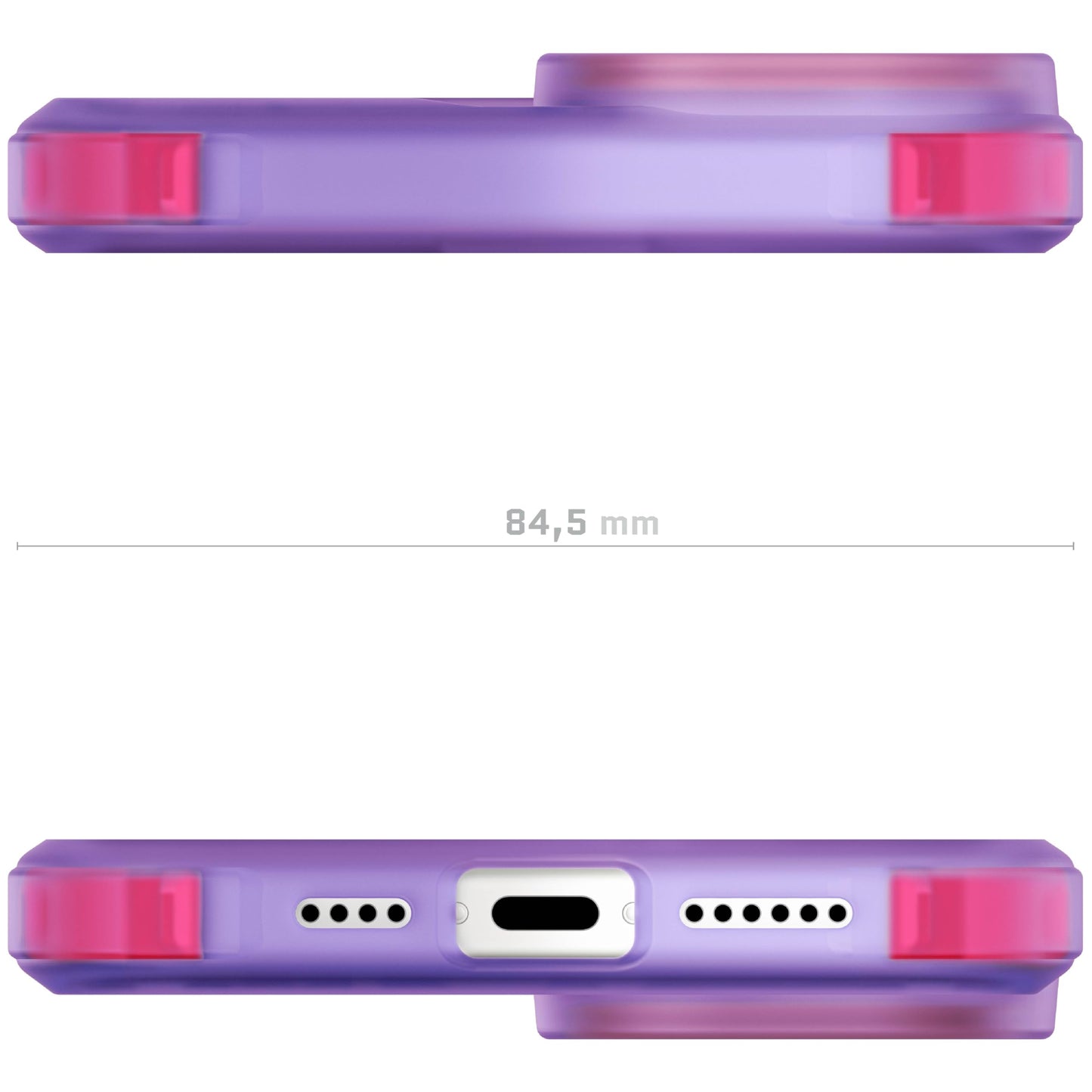 Ghostek - Funda transparente para iPhone 15, compatible con Apple MagSafe, Silicone Fusion, funda delgada a prueba de golpes (6.1 pulgadas, transparente)