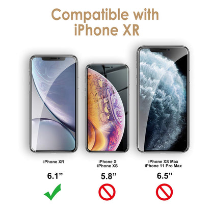 Funda de Silicona para iPhone XR, 6,1", Sedoso-Tacto Suave, Cubierta a Prueba de Golpes con Forro de Microfibra (Negro)