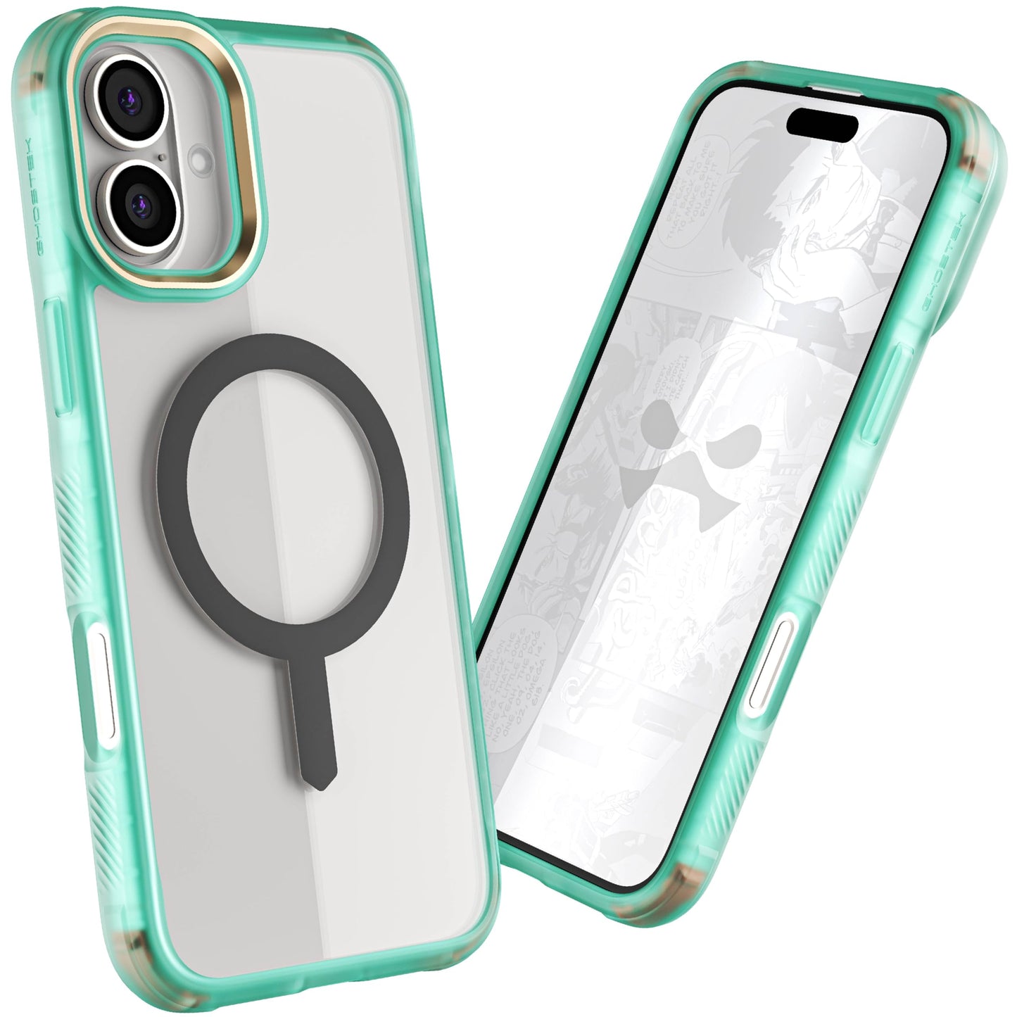 Ghostek . Funda Covert para iPhone 16 Transp Humo con MagSafe