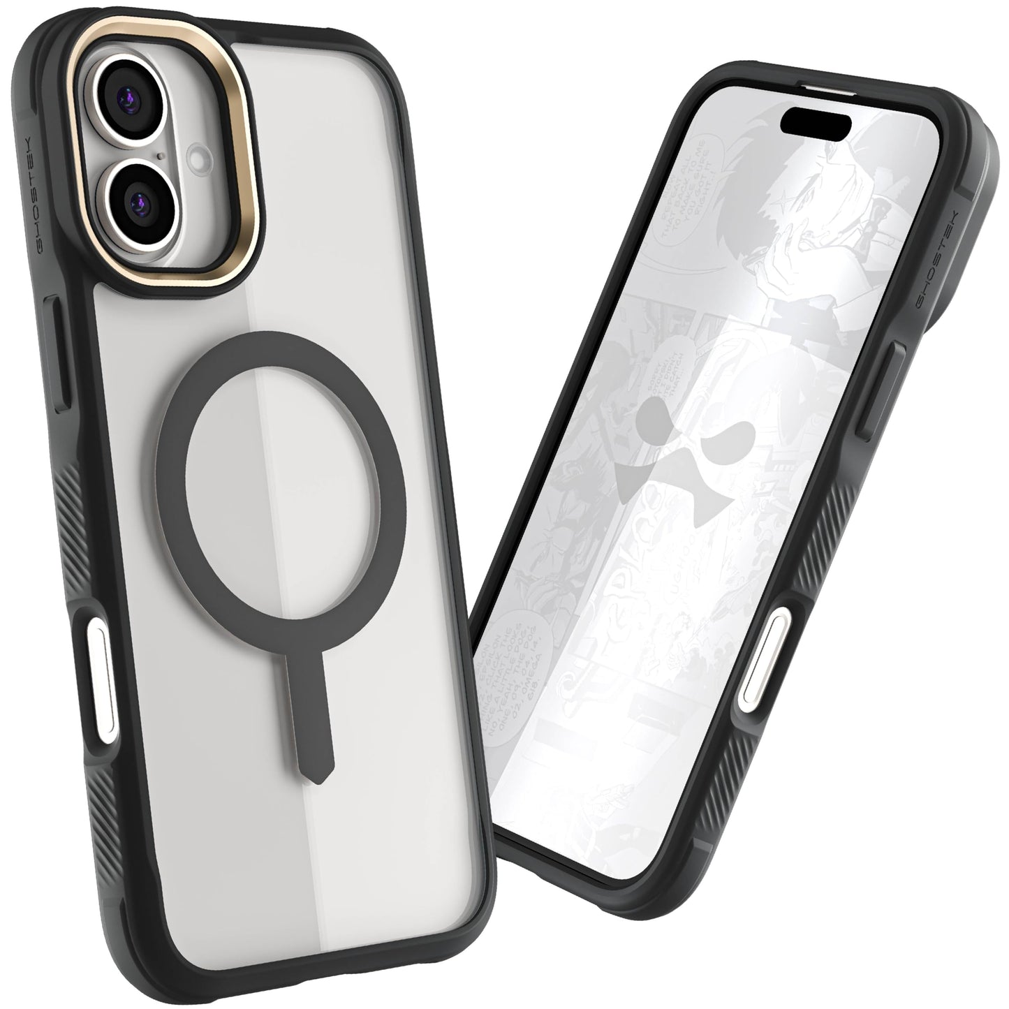 Ghostek . Funda Covert para iPhone 16 Transp Humo con MagSafe