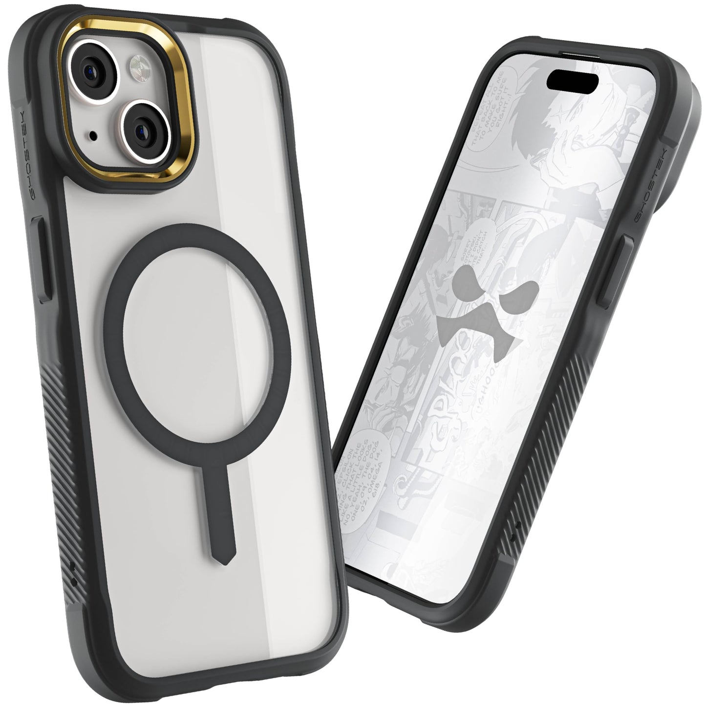 Ghostek - Funda transparente para iPhone 15, compatible con Apple MagSafe, Silicone Fusion, funda delgada a prueba de golpes (6.1 pulgadas, transparente)