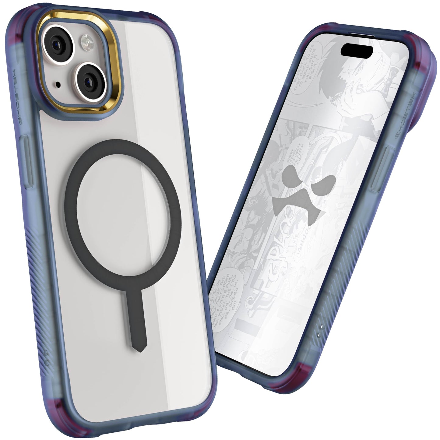 Ghostek - Funda transparente para iPhone 15, compatible con Apple MagSafe, Silicone Fusion, funda delgada a prueba de golpes (6.1 pulgadas, transparente)