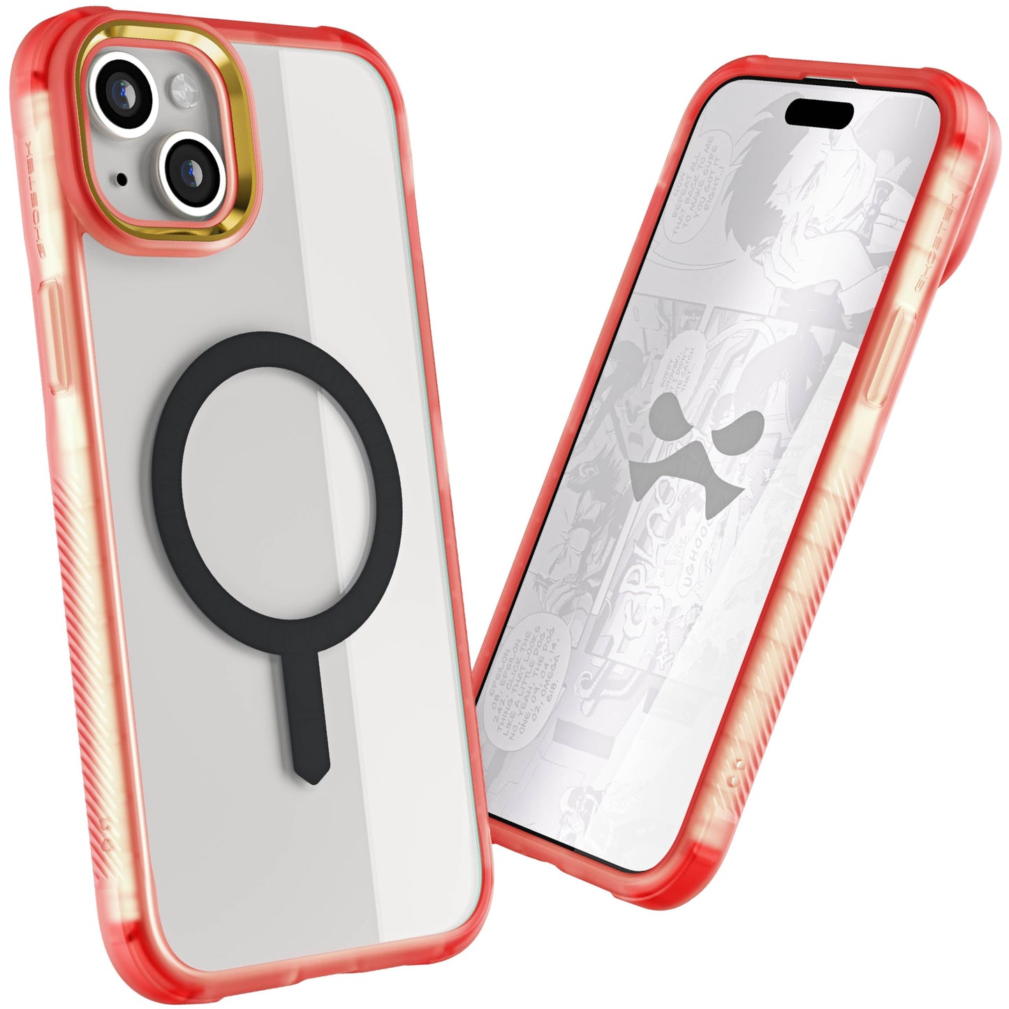 Ghostek - Funda transparente para iPhone 15, compatible con Apple MagSafe, Silicone Fusion, funda delgada a prueba de golpes (6.1 pulgadas, transparente)