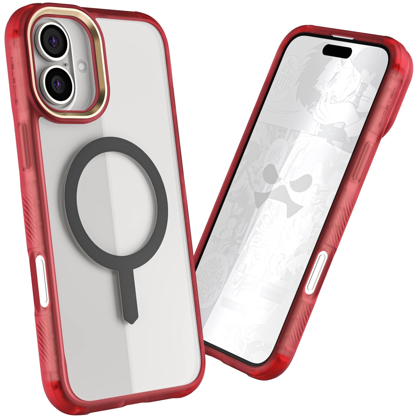 Ghostek . Funda Covert para iPhone 16 Transp Humo con MagSafe