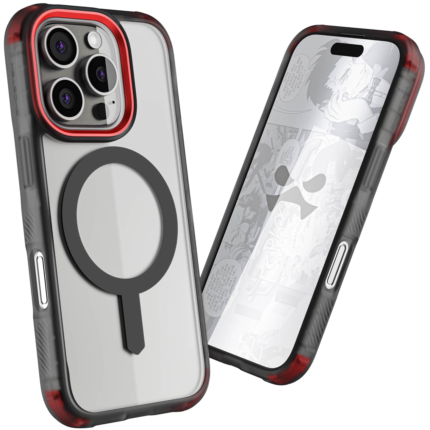 Ghostek . Funda Covert para iPhone 16 Transp Humo con MagSafe