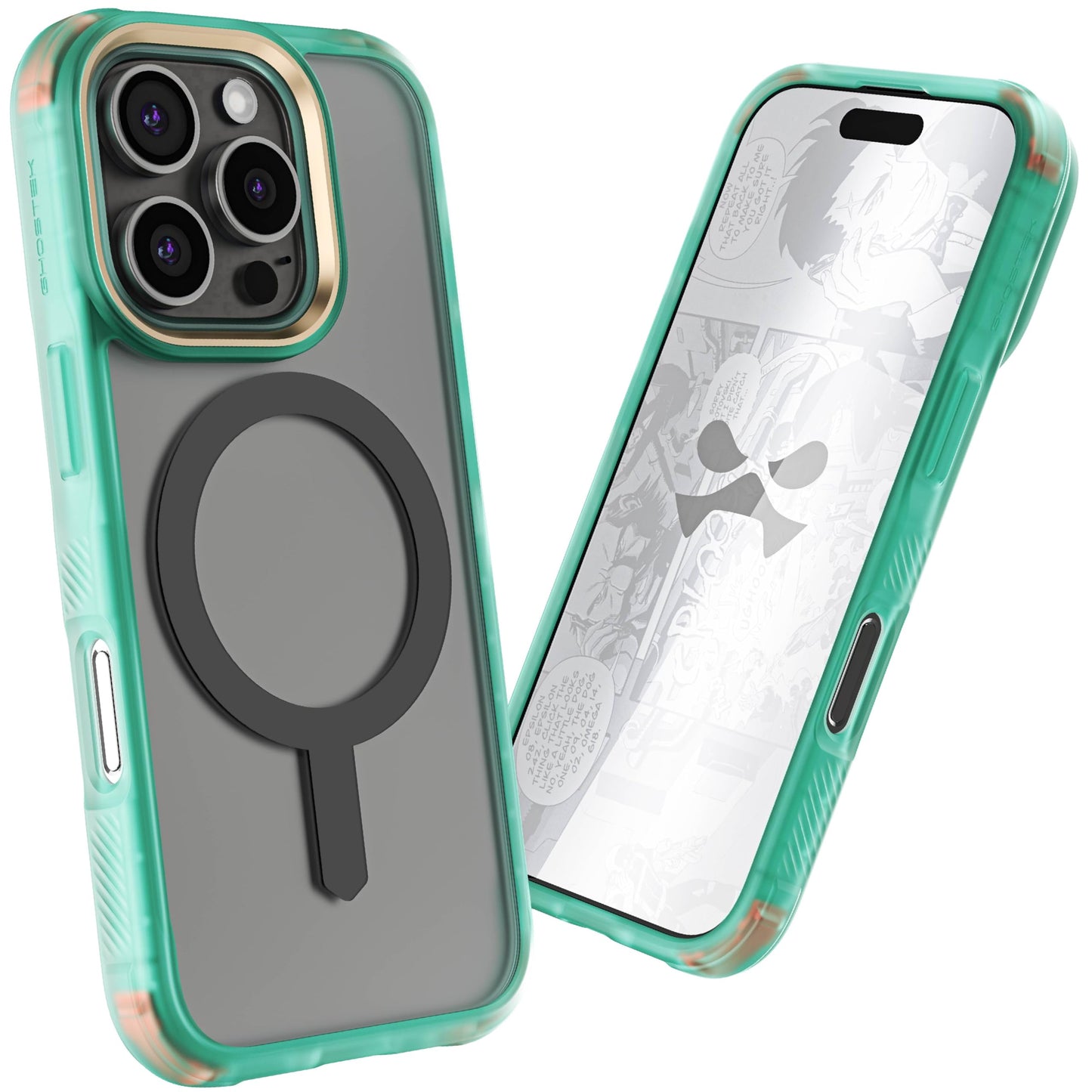 Ghostek . Funda Covert para iPhone 16 Transp Humo con MagSafe