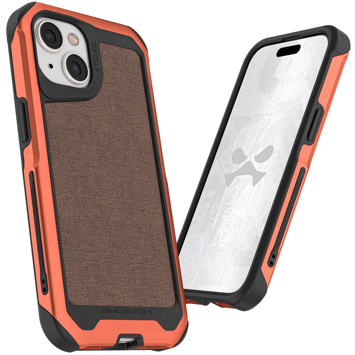 Ghostek Atomic Slim for iPhone 15 Pro MAX Case, Compatible with Magnetic MagSafe Accessories, Aluminum Iridescent Fluorescent Bumper, Heavy Duty Protection (6.7 Inch, Prismatic)