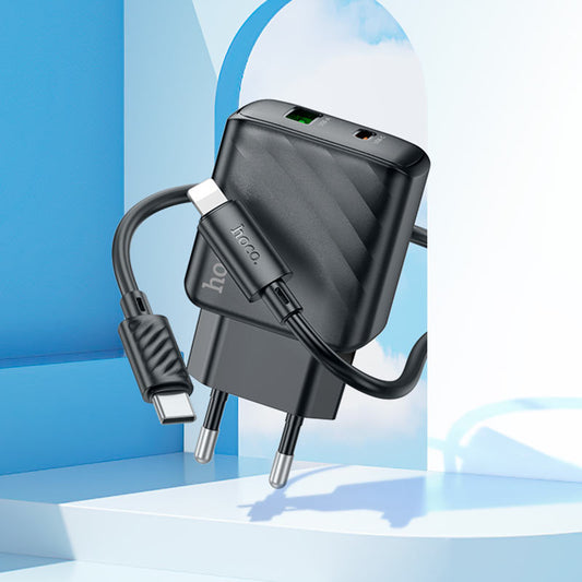Cargador Hoco CS23A Tipo C a Iphone 30W Negro