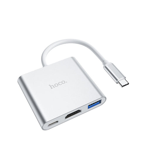 Adaptador USB-C a HDMI+ Usb Hoco HB14