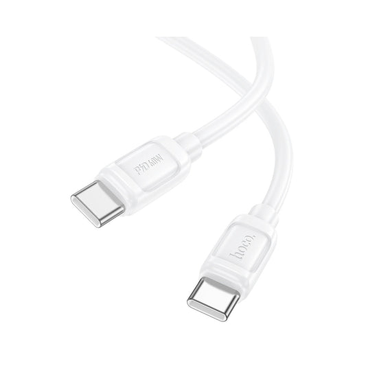 Cable Hoco X115 Tipo-C USB-C 60W Carga Rápida Blanco