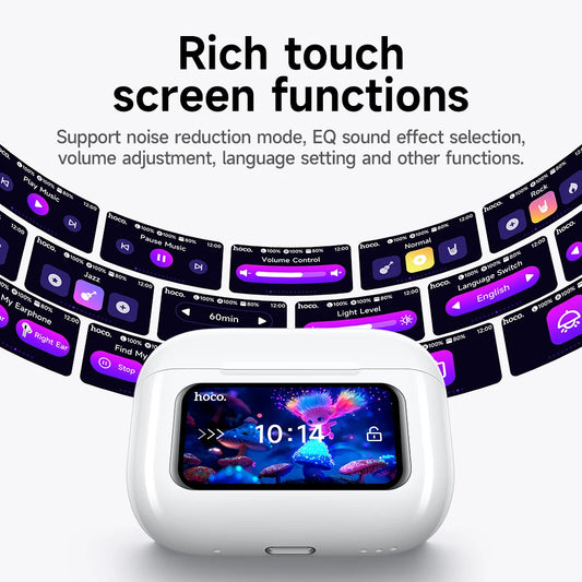 Auriculares Inalámbricos HOCO EW72 Lite con Pantalla Táctil Bluetooth