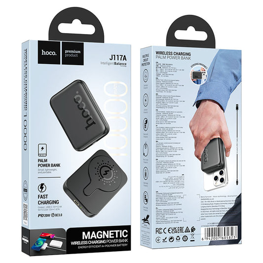 HOCO POWERBANK J117A PD20W MAGNETICO 10,000MAH NEGRO