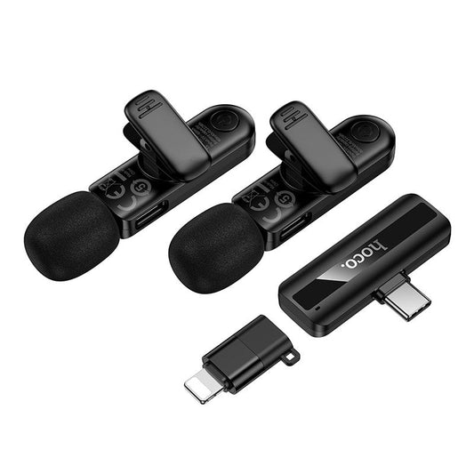 Hoco L20A  dual-mic micrófono inalámbrico (LIGHTNING/USB-C)