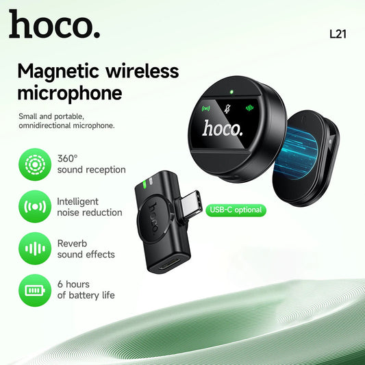 Micrófono inalámbrico magnético HOCO L21
