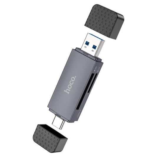 Lector de tarjeta micro SD y SSD 2 en 1 usb y usb-c Hoco HB45