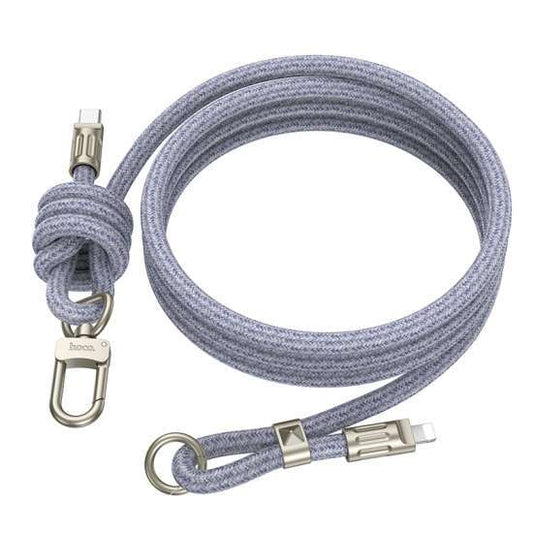 Colgante con Cable USB-C a Lightning Hoco GH7 (Azul)