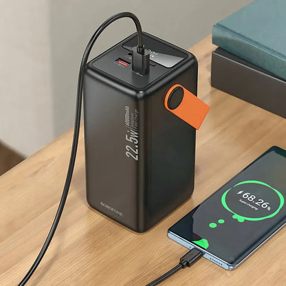 Powerbank Carga Rapida Borofone Bj66b 60000mah 22.5w Lintern Negro